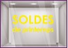 Sticker Soldes de Printemps promotion destockage braderie liquidation mode maroquinerie parfumerie bijouterie lettrage adhesif