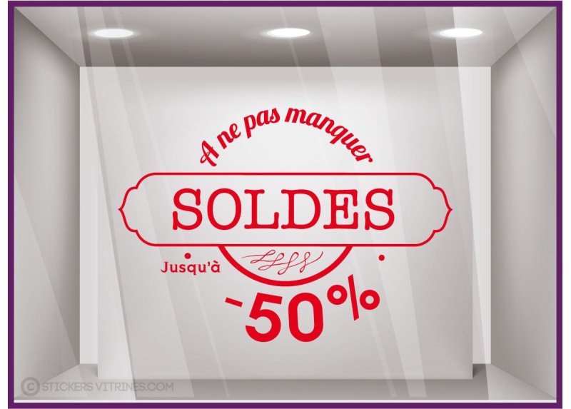 Sticker Soldes Hipster