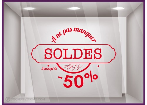 Sticker Soldes Hipster