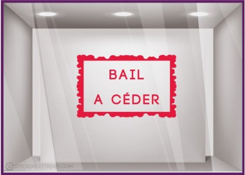 Sticker Bail A Céder