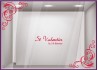 Kit de Stickers Saint Valentin enseigne boutique devanture vitrine lettrage adhesif calicot vitrophanie magasin mode lingerie