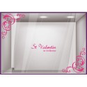 Kit de Stickers Saint Valentin enseigne boutique devanture vitrine lettrage adhesif calicot vitrophanie magasin mode lingerie