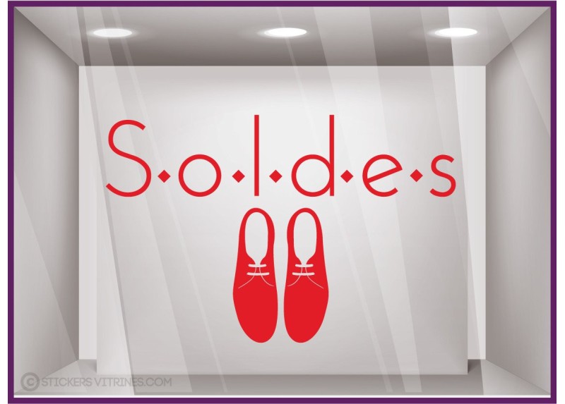 Sticker Soldes Chaussures Derbies