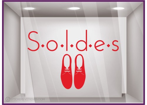 Sticker Soldes Chaussures Derbies