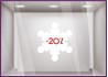 Sticker Promotion Flocon -20% soldes hiver pourcentage lettrage adhesif sport mode opticien parfumerie destockage braderie