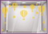 Kit de Stickers-Montgolfieres-flocons hiver noel adhesif calicot vitrophanie autocollant geant publicitaire 