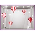 Kit de Stickers-Montgolfieres-flocons hiver noel adhesif calicot vitrophanie autocollant geant publicitaire 