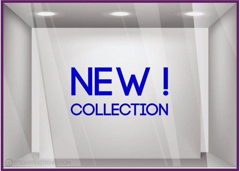 Sticker New Collection boutique commerce été printemps mode homme femme calicot vitrophanie
