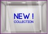 Sticker New Collection boutique commerce été printemps mode homme femme calicot vitrophanie