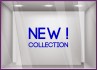 Sticker New Collection boutique commerce été printemps mode homme femme calicot vitrophanie