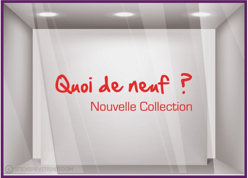 Sticker Quoi de neuf ? Nouvelle Collection