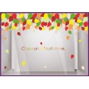 Kit Stickers d&#039;Automne vitre devanture idee decoration magasin calicot vitrophanie