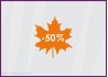 Sticker Promotion Feuille -50%