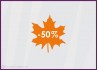 Sticker Promotion Feuille -50%