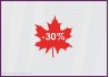 Sticker Promotion Feuille -30%