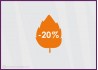 Sticker Promotion Feuille -20%