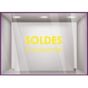 Sticker Soldes d&#039;Automne commerce boutqiue vitrophanie idee decoration