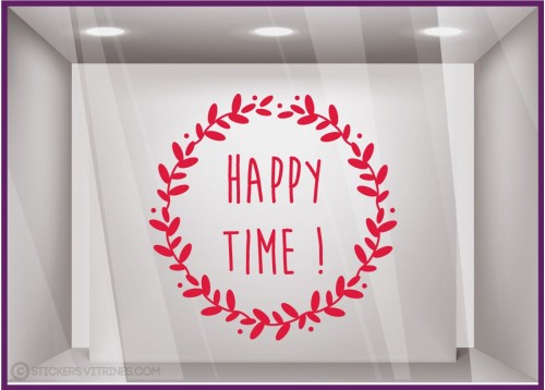 Sticker Couronne Happy Time