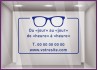 Sticker Horaires `a personnaliser spécial Opticien