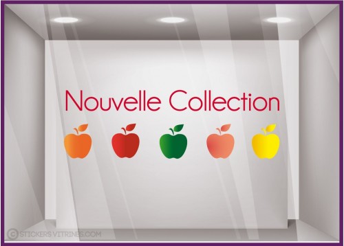 Sticker Nouvelle Collection Pommes