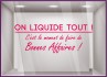 Sticker lettrage On liquide tout