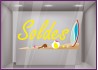 Sticker Soldes plage devanture sport mode bord de mer promotion offre promotionnelle destockage braderie liquidation