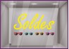 Sticker Soldes Lunettes de soleil destockage braderie liquidation lettrage adhesif ete vitrophanie opticien mode