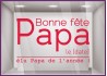 Sticker Elu Papa de l'année lettrage adhesif fete des peres papas mode chaussure accessoire vitrophanie devanture commerce