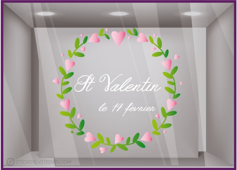 Sticker Couronne Saint Valentin Sticker Couronne Saint Valentin