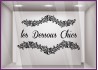 Sticker les dessous chics boutique mode lingerie devanture calicot vitrine saint valentin lettrage adhesif autocollant