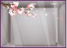 Sticker Branche de cerisier vitrophanie printemps fleuriste mode décoration fleur boulangerie
