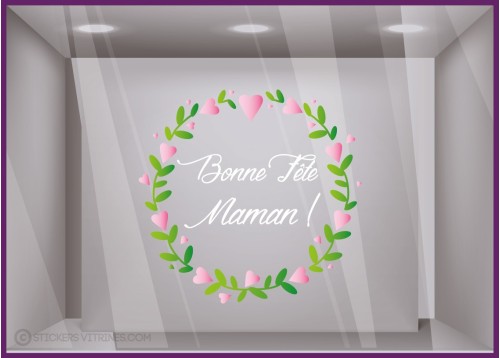 Sticker Couronne Bonne Fête Maman
