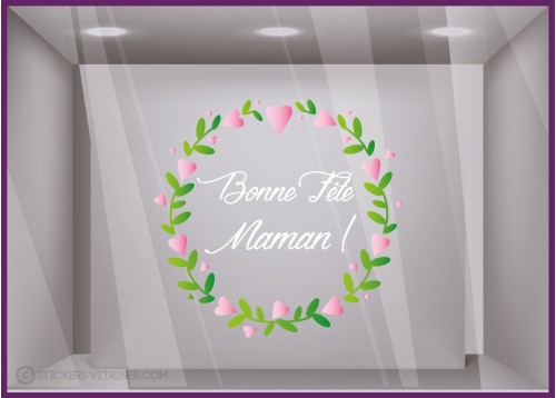 Sticker Couronne Bonne Fête Maman