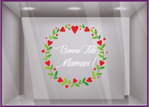 Sticker Couronne Bonne Fête Maman