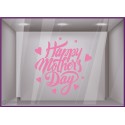 Happy mother&#039;s day fete des meres mamans fleuriste mode institut de beaute parfumerie bijouterie calicot vitrophanie commerce 
