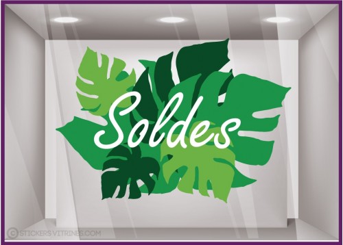 Sticker Soldes Exotique