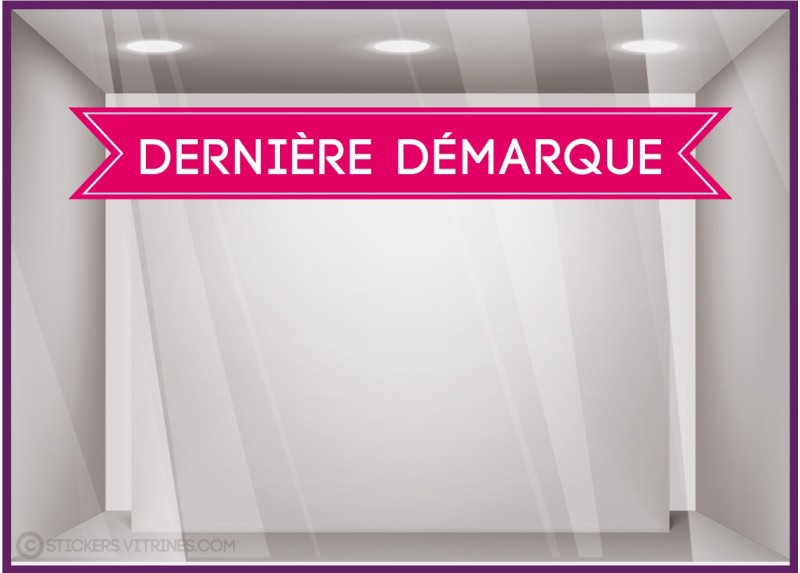 Sticker bandeau dernière démarque