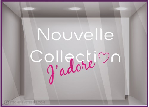 STICKER J'ADORE LA NOUVELLE COLLECTION