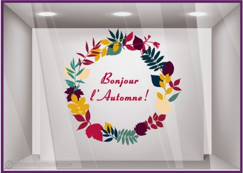 Sticker Couronne Bonjour l'Automne