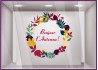 STICKER COURONNE BONJOUR L'AUTOMNE