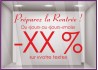 STICKER PREPAREZ LA RENTREE LETTRES ADHESIVES A PERSONNALISER POUR MAGASIN