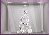 sapin diamants perles stickers vitrines déco noel