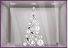 sapin diamants perles stickers vitrines déco noel