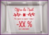 Sticker Offre De Noel A Personaliser Promotion pour la vitrine de votre magasin