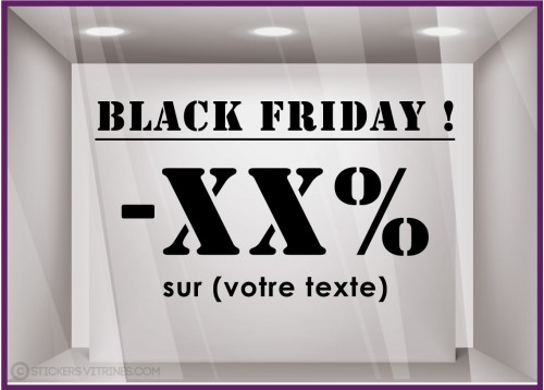 STICKER TEXTE BLACK FRIDAY A PERSONNALISERSTICKER TEXTE BLACK FRIDAY A PERSONNALISER