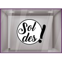 Sticker-Soldes-Rond-point d exclamation-vitrine-devanture-promotion-boutique-liquidation