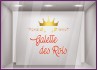 Sticker Texte Galette des Rois epiphanie boulangerie vitrophanie devanture enseigne vitrine patisserie chocolaterie