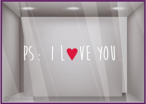 Stickers PS I LOVE YOU