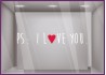 Stickers PS I LOVE YOU
