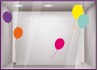 Kit de Stickers Ballons été vitrophanie commerce adhésif calicot vitrine autocollant 